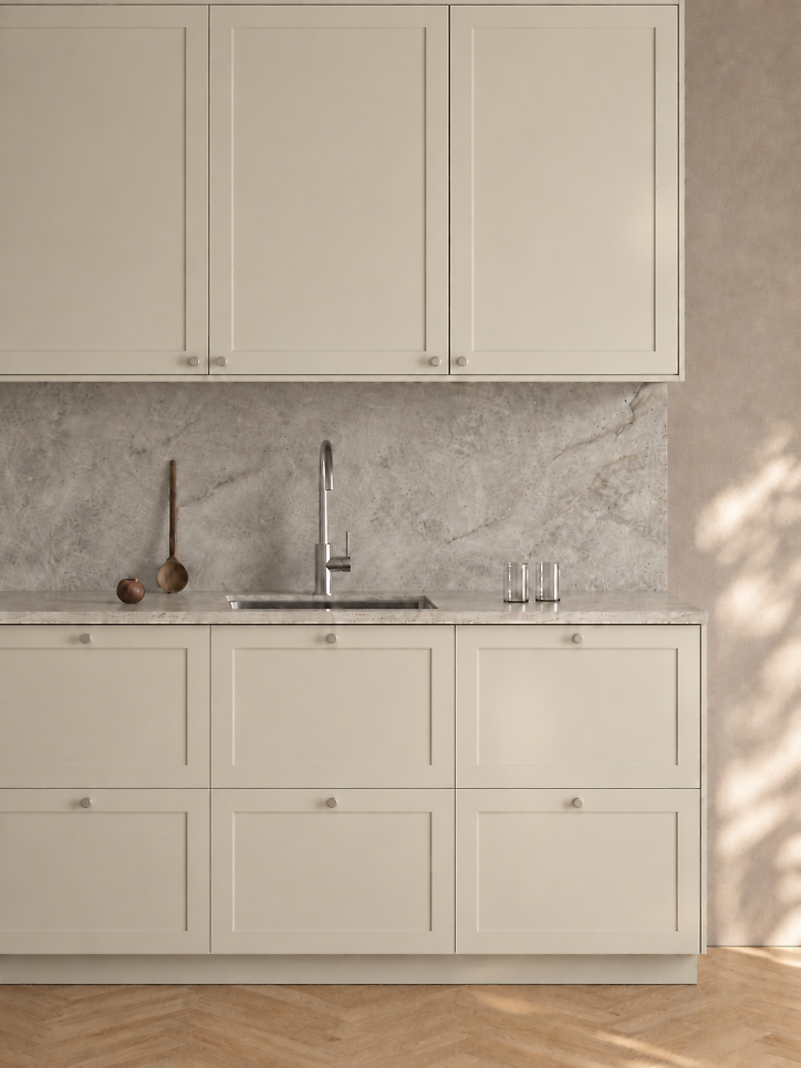 lacquered shaker kitchen