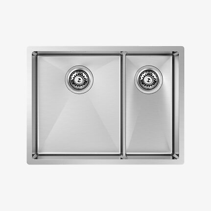 Sink KITCHEN / Combo Slim 3420 / for 60cm / Double (L) / Stainless Steel