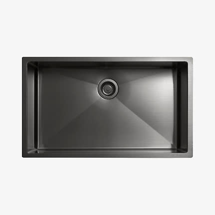 Tapwell 8040 Oppvaskkum 80 cm Sortkrom PVD