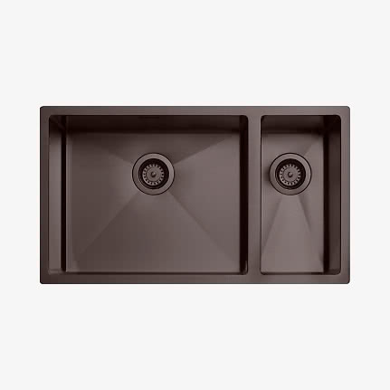 Tapwell 7040 Dobbel Oppvaskkum 80 cm Bronse PVD
