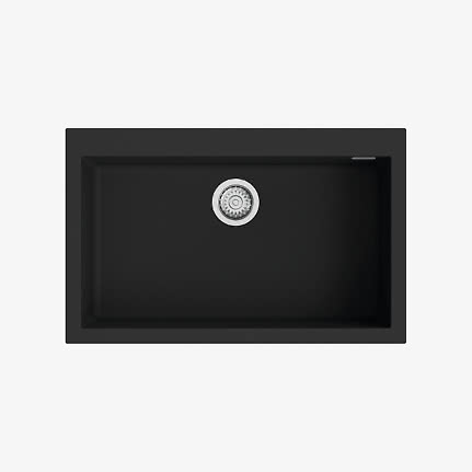 Sink KITCHEN / Deconit 70-I / for 80cm / Black