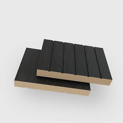 Colour sample / Vertical / Plain / Obsidian Wood